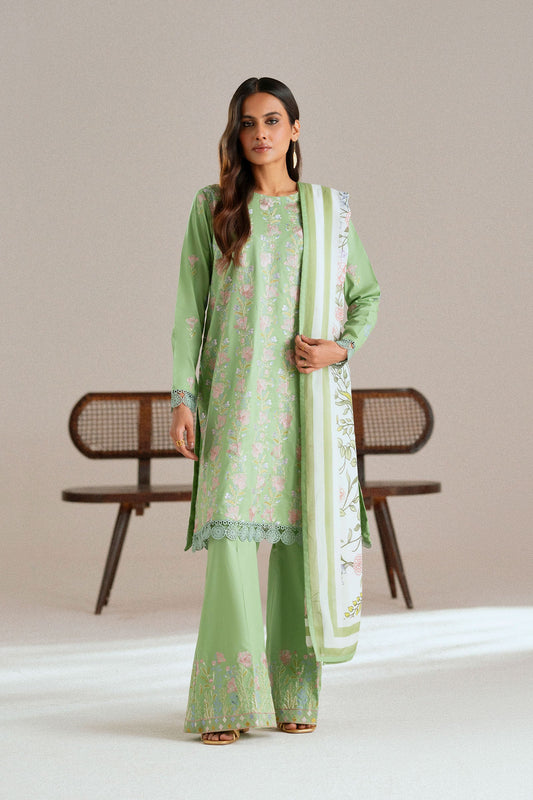 Cotton Lawn Dyed Embroidery