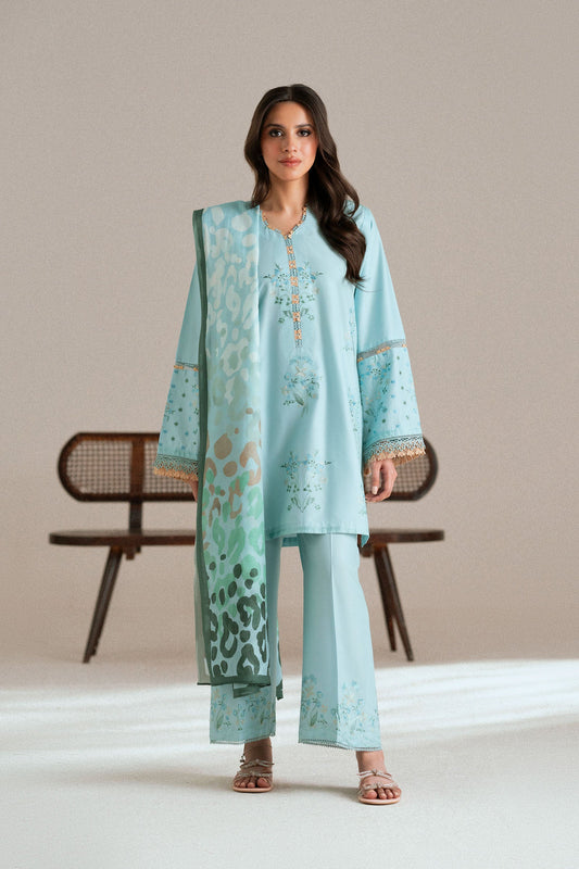 Cotton Lawn Dyed Embroidery