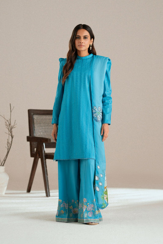 Cotton Lawn Dyed Embroidery