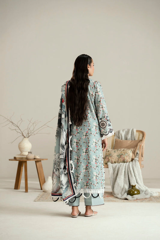 Cotton Lawn Digital Print Chikankari