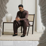 ER 809 Dark Brown Executive Shalwar Kameez