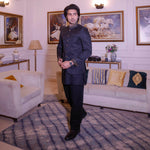 ER PC 3015 Navy Blue Hand Work Prince Coat