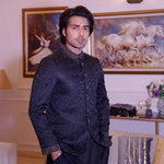 ER PC 3015 Navy Blue Hand Work Prince Coat