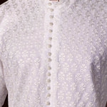 CK 759 White Chikankari Kurta