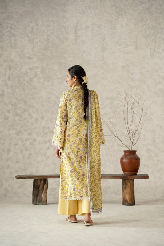 Cotton Lawn Digital Print Chikankari