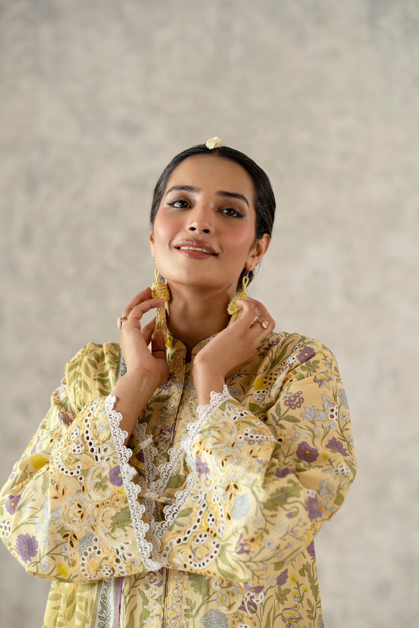 Cotton Lawn Digital Print Chikankari
