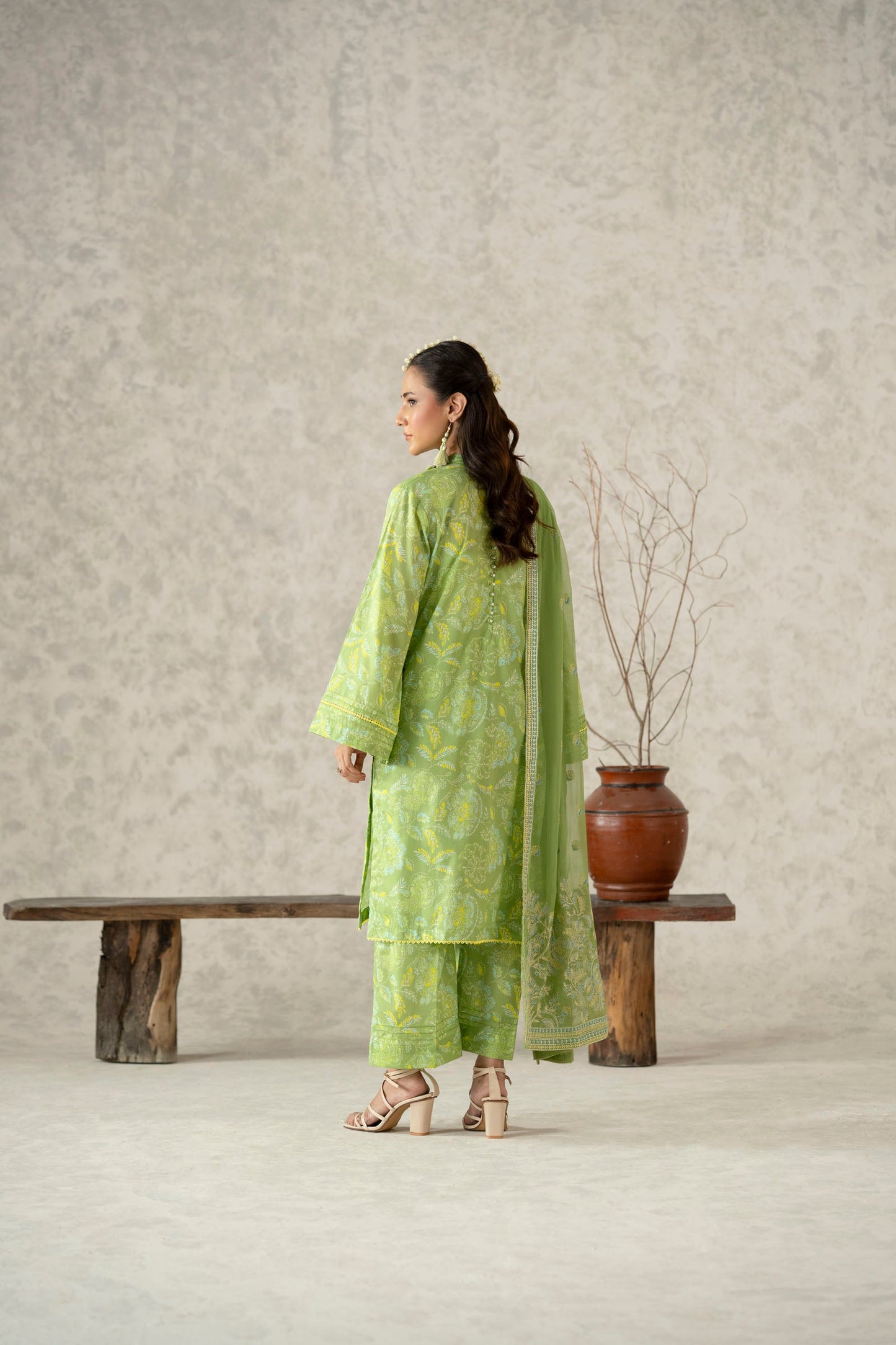 Cotton Lawn Digital Print Embroidery