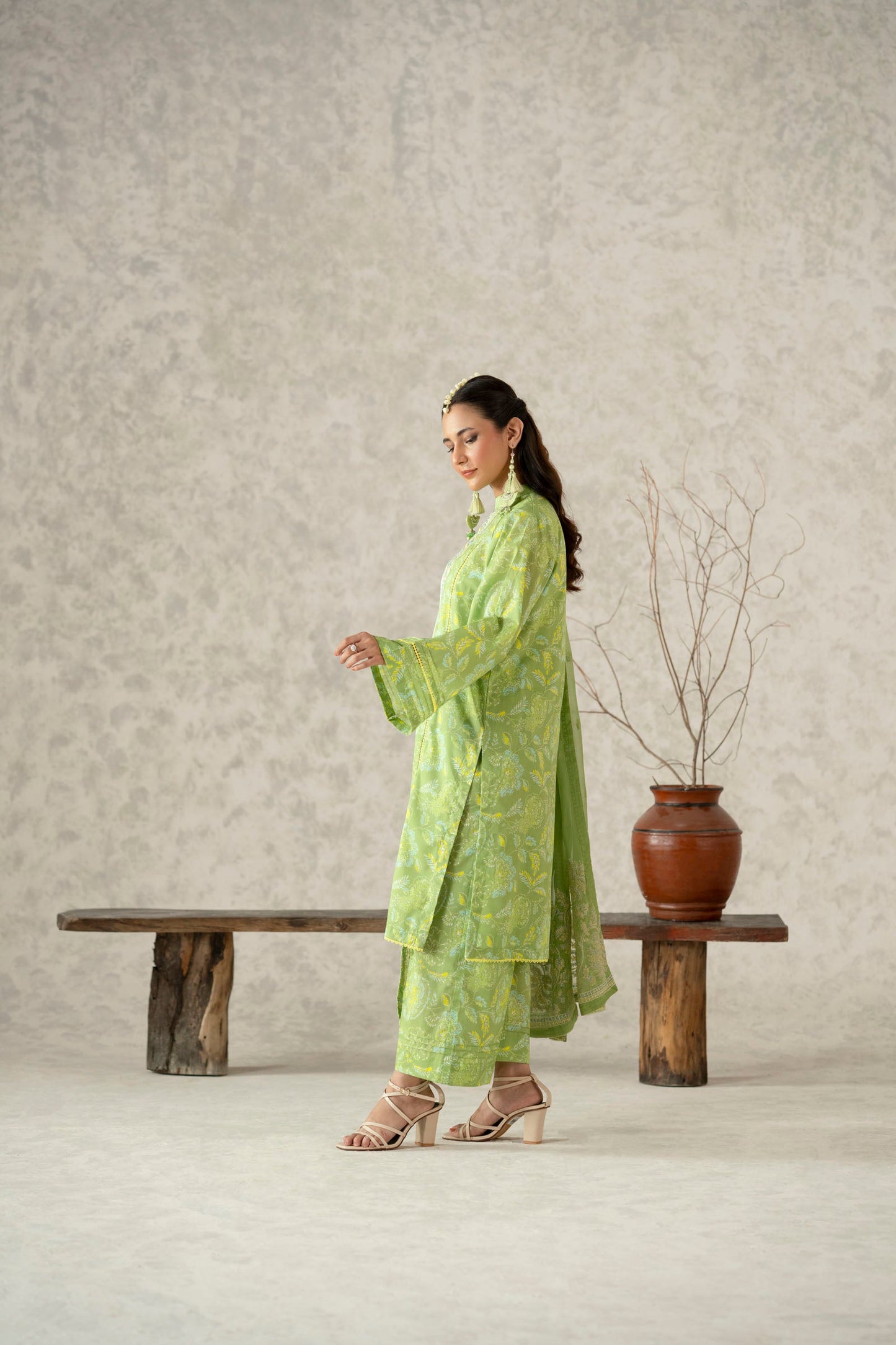 Cotton Lawn Digital Print Embroidery