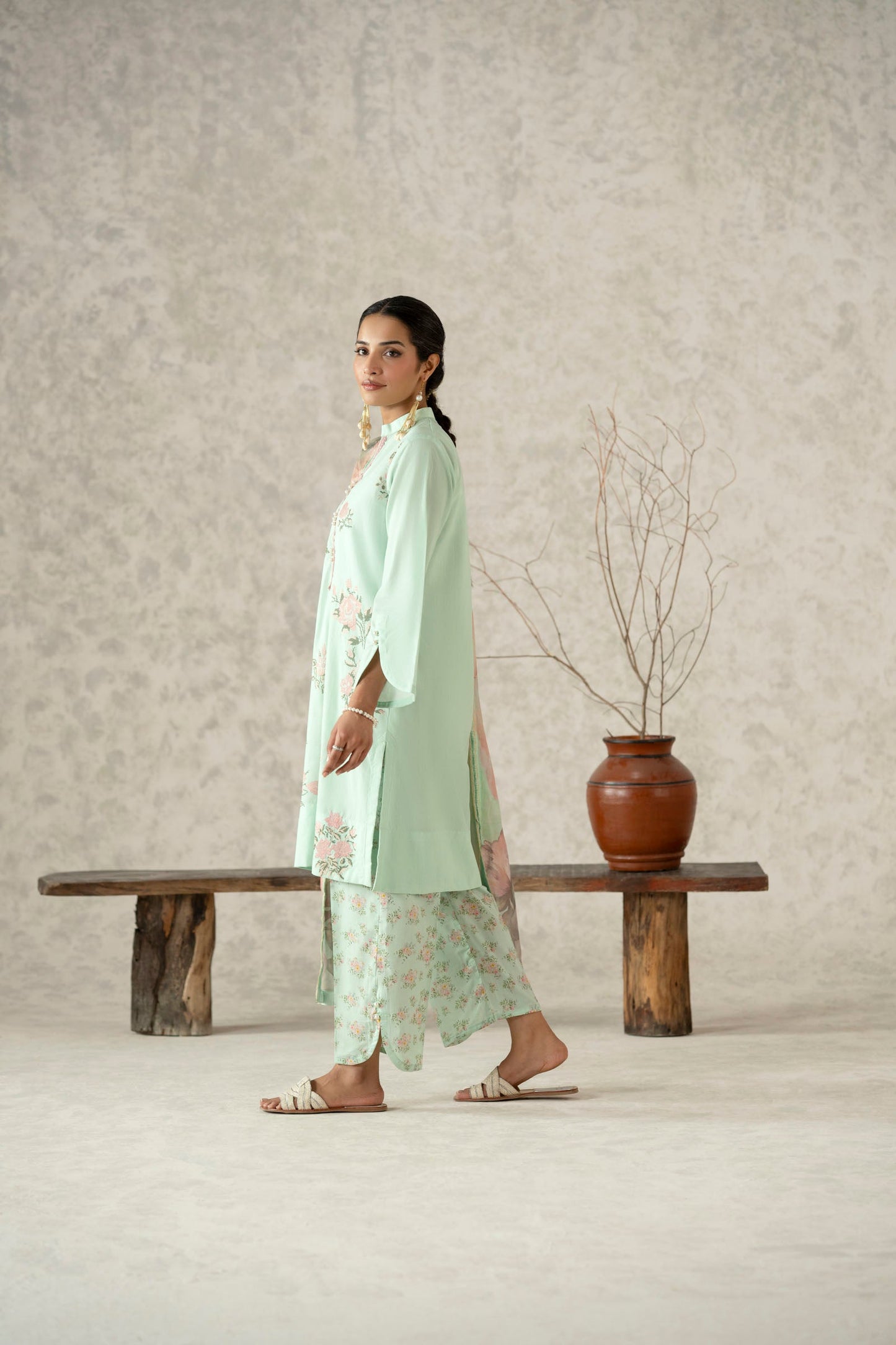 Cotton Lawn Digital Print Embroidery