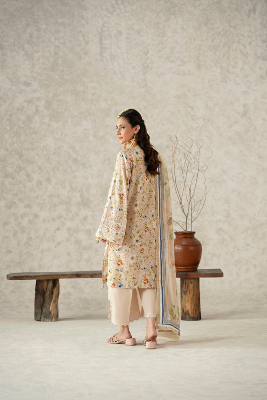 Cotton Lawn Digital Print Chikankari