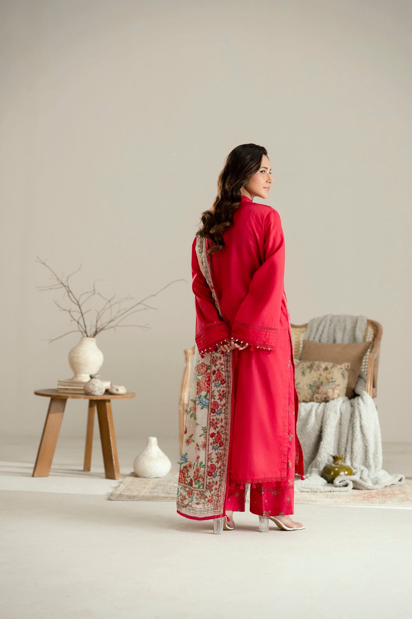 Cotton Lawn Digital Print Embroidery