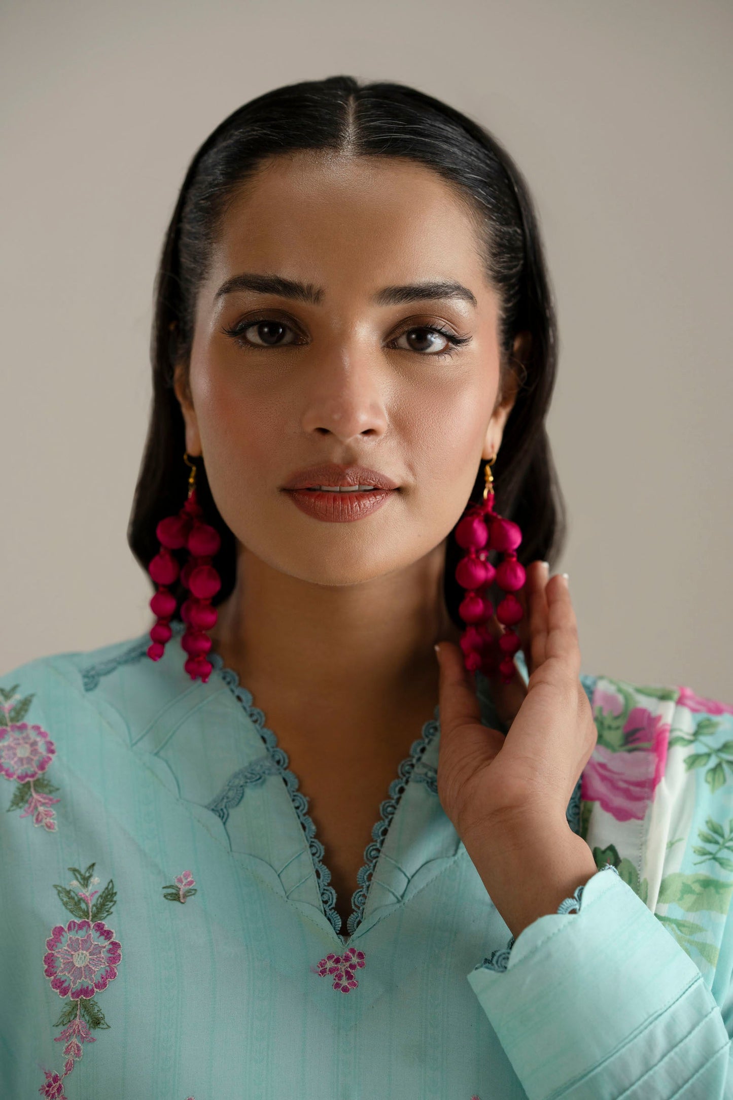 Cotton Lawn Digital Print Embroidery