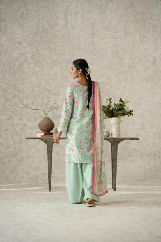 Cotton Lawn Digital Print Chikankari