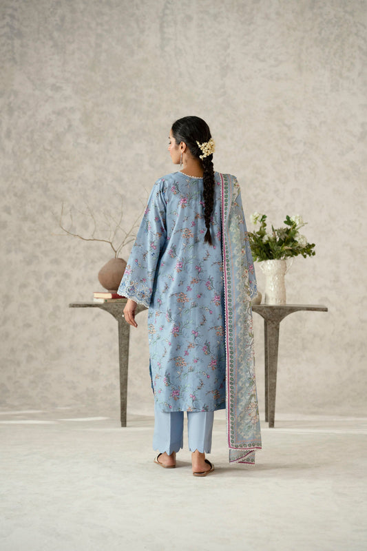 Cotton Lawn Digital Print Chikankari