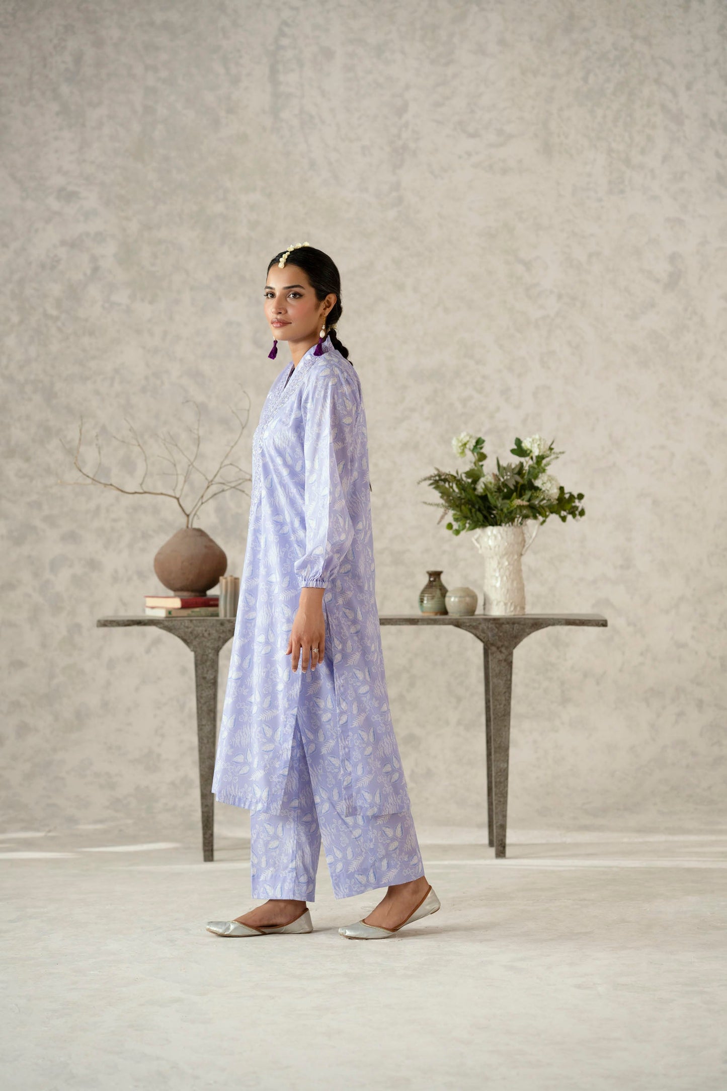 Cotton Lawn Digital Print Embroidery