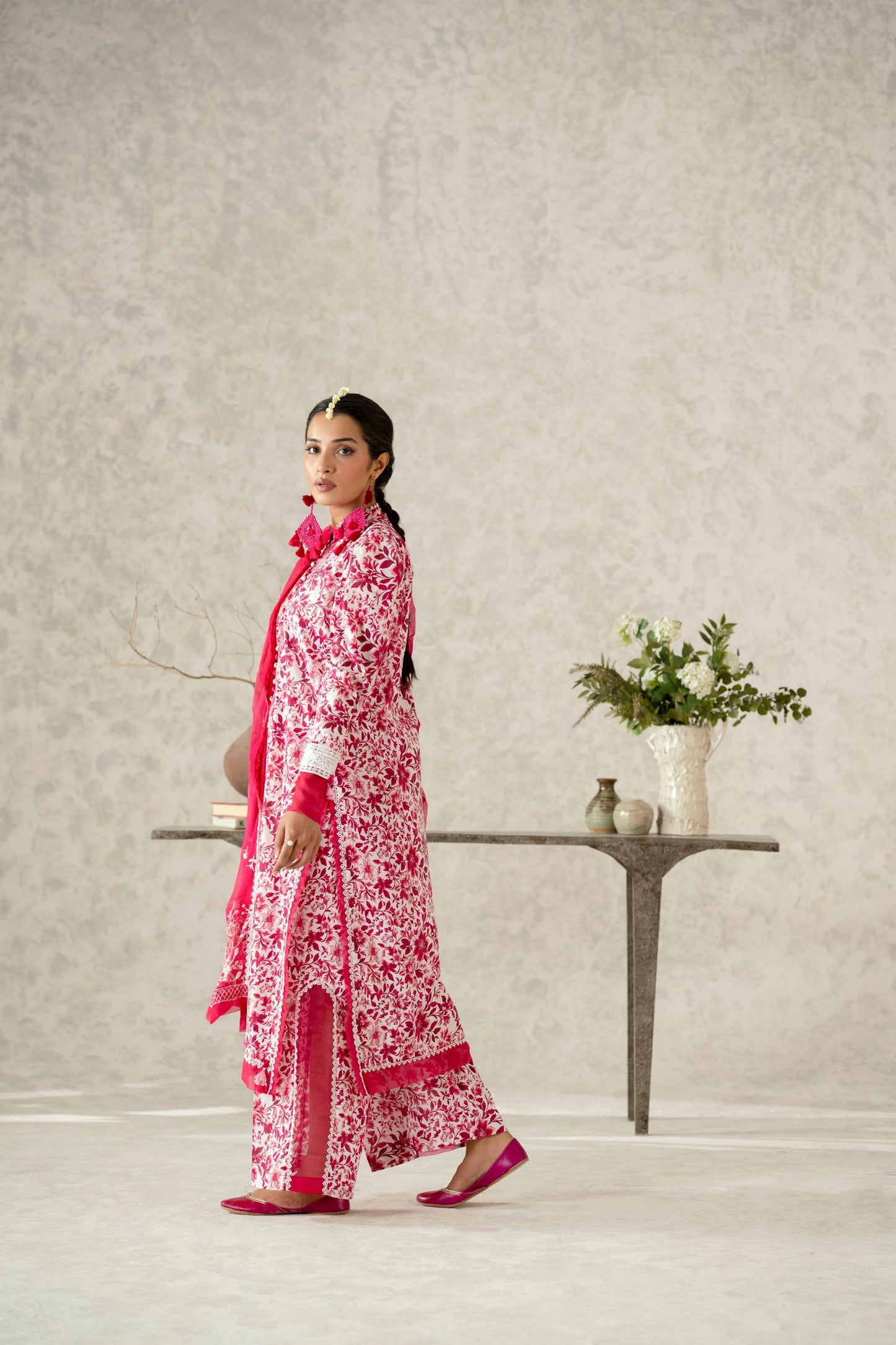 Cotton Lawn Digital Print Embroidery