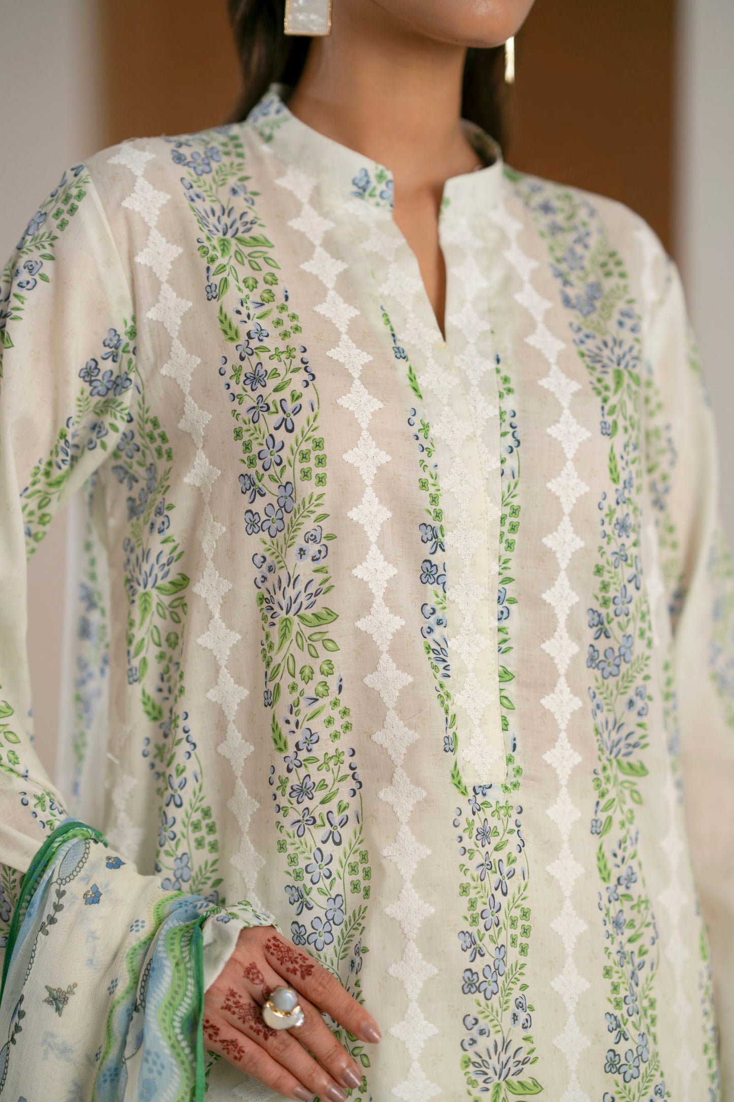 Supreme Lawn Digital Print Embroidery