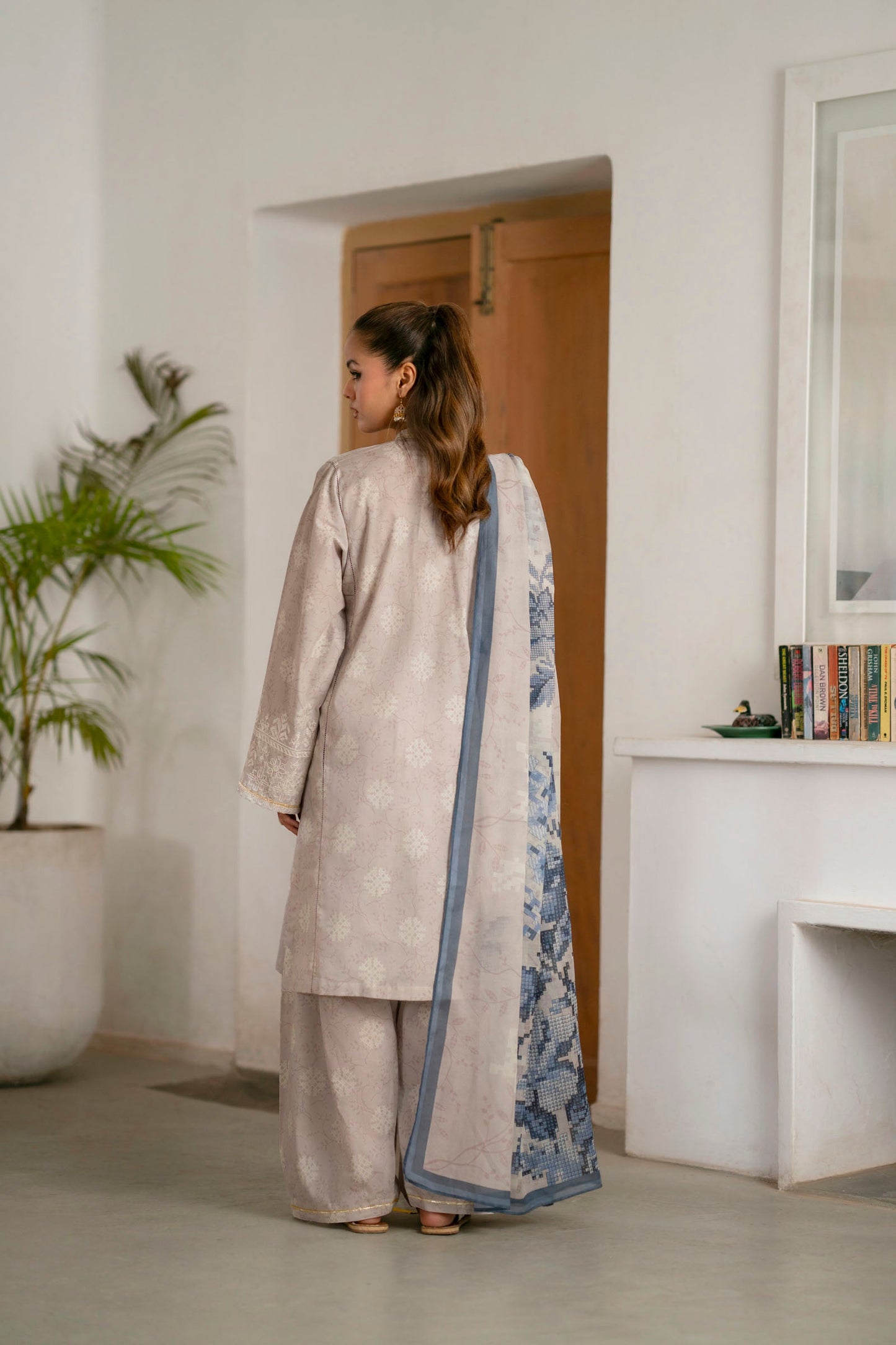 Cotton Lawn Digital Print Embroidery