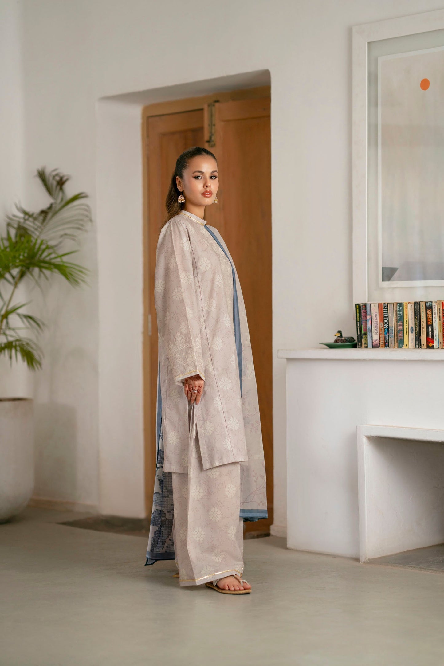 Cotton Lawn Digital Print Embroidery