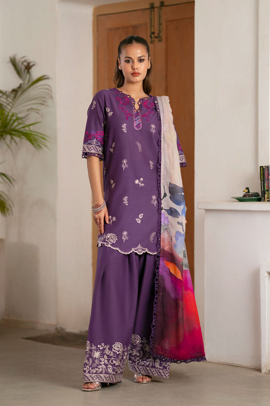 Cotton Lawn Dyed Embroidery