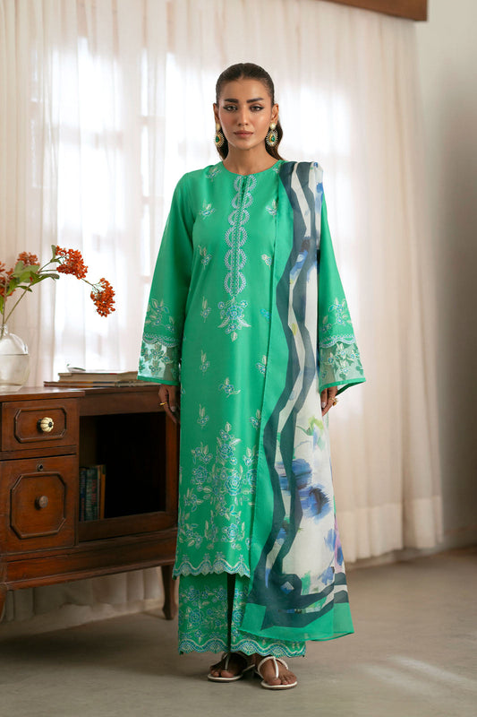 Cotton Lawn Dyed Embroidery