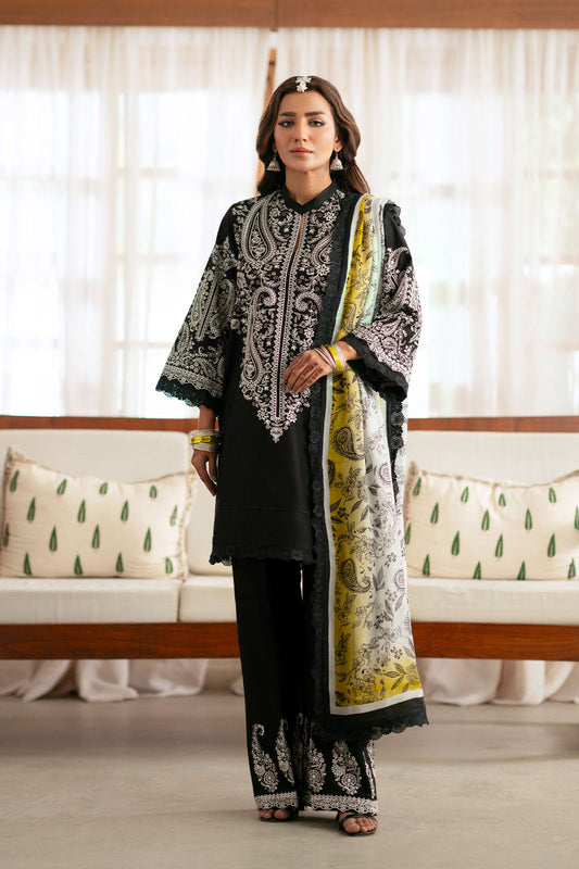 Cotton Lawn Dyed Embroidery