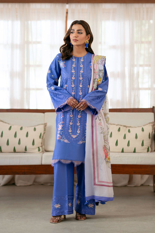 Cotton Lawn Dyed Embroidery
