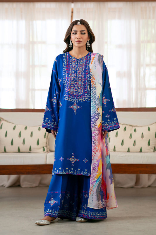 Cotton Lawn Dyed Embroidery