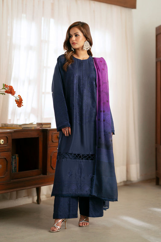 Cotton Lawn Dyed Embroidery
