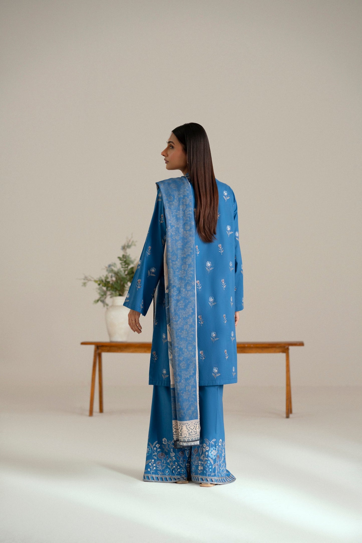 Cotton Lawn Dyed Embroidery