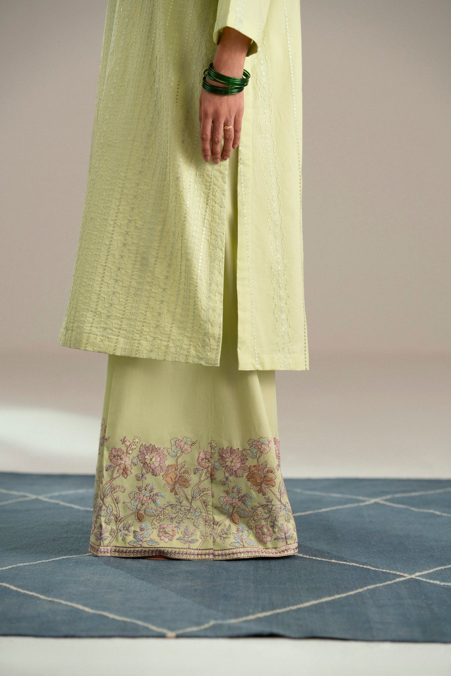 Cotton Lawn Dyed Embroidery