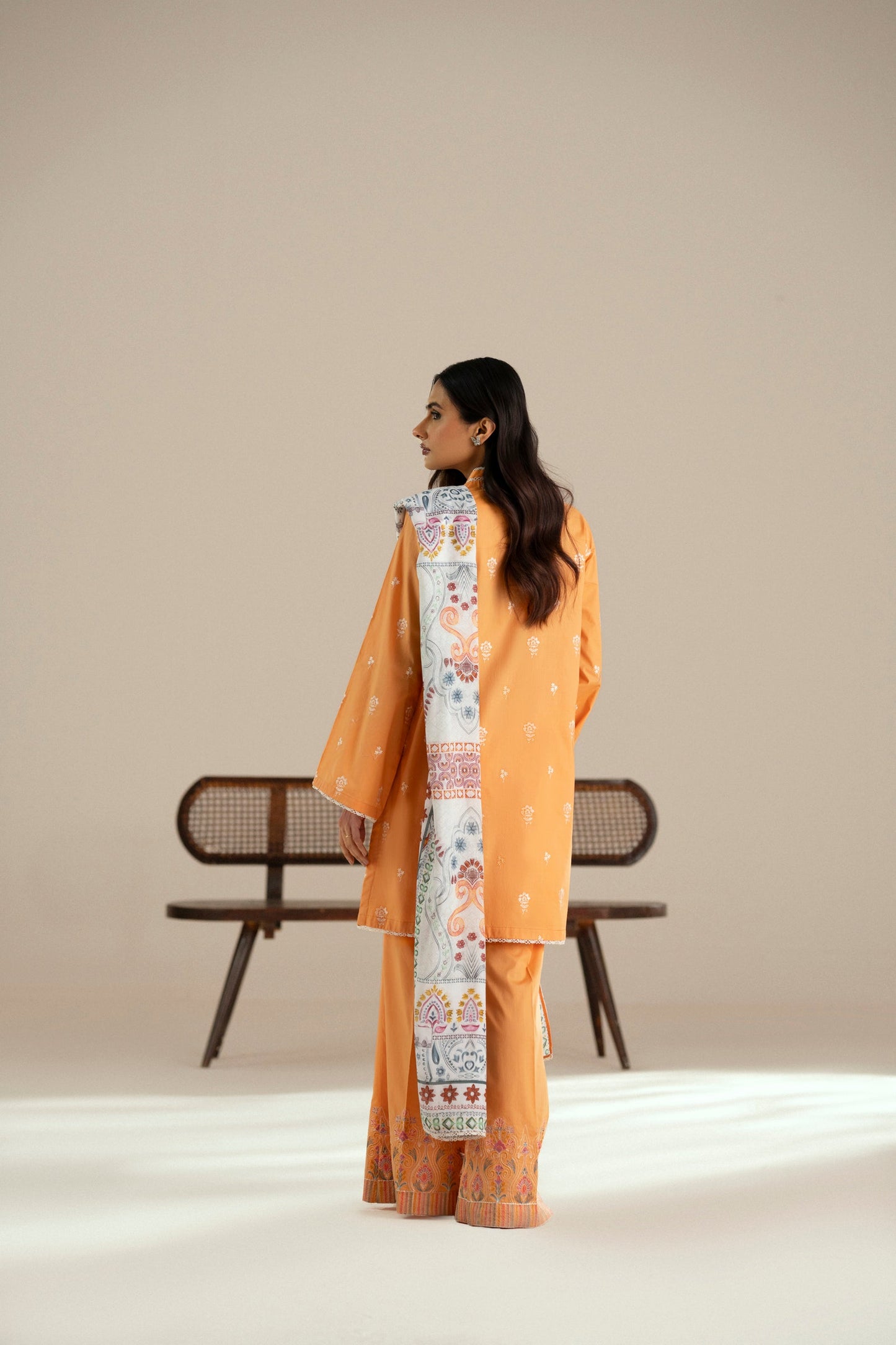 Cotton Lawn Dyed Embroidery