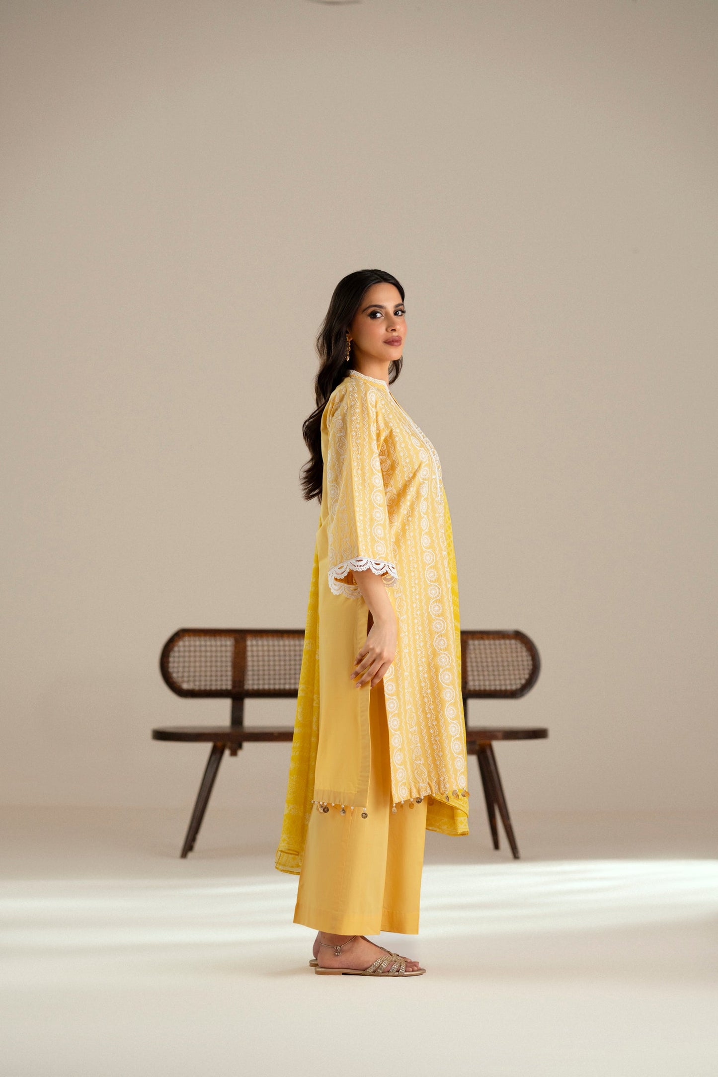 Cotton Lawn Dyed Embroidery