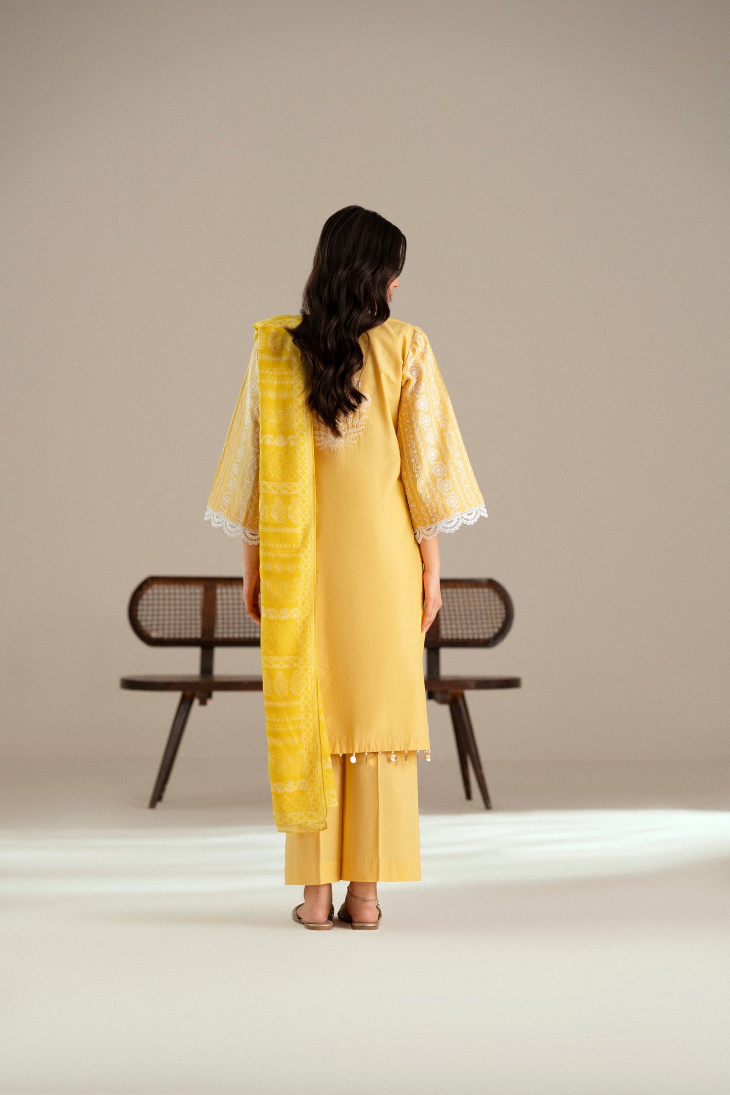 Cotton Lawn Dyed Embroidery