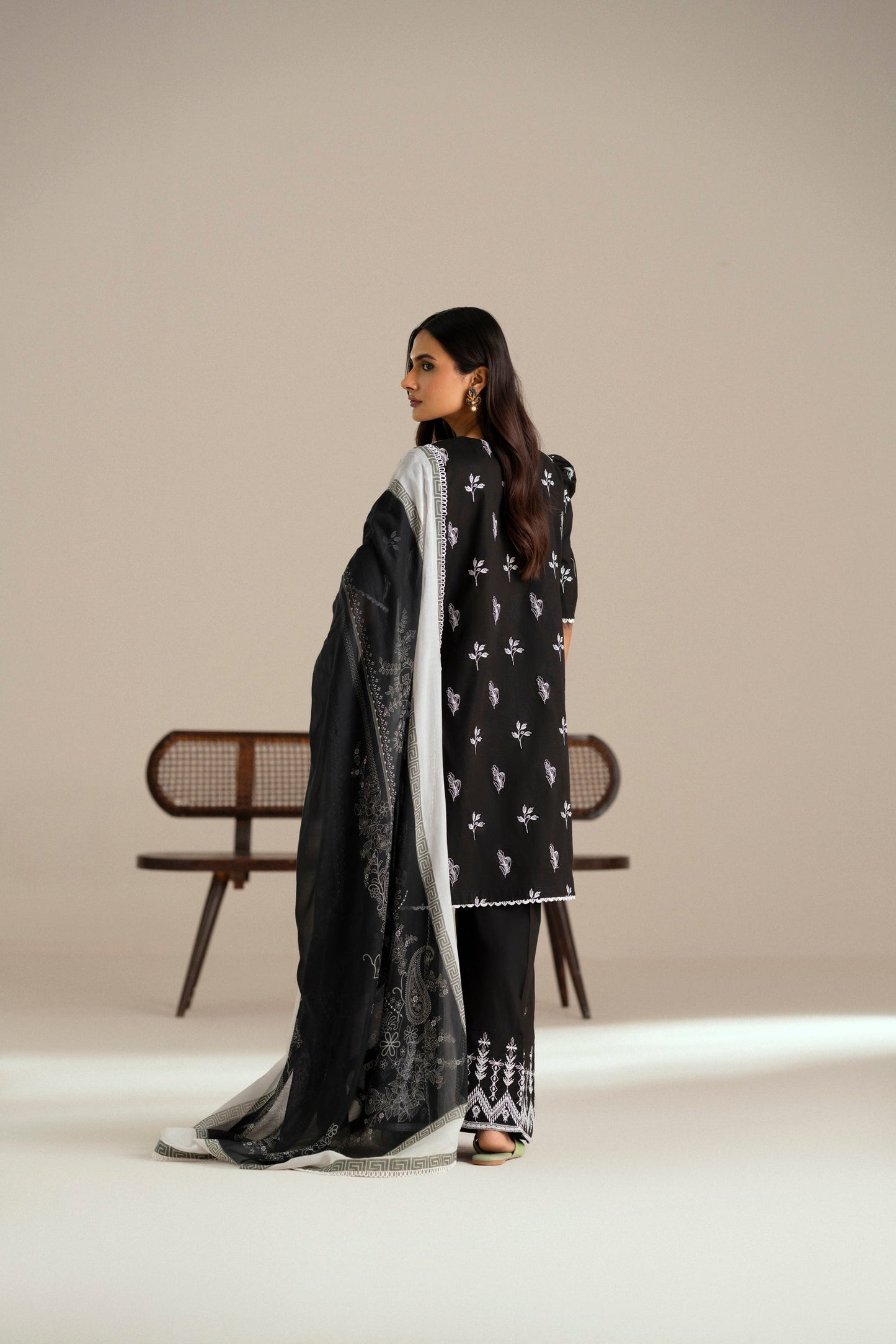 Cotton Lawn Dyed Embroidery