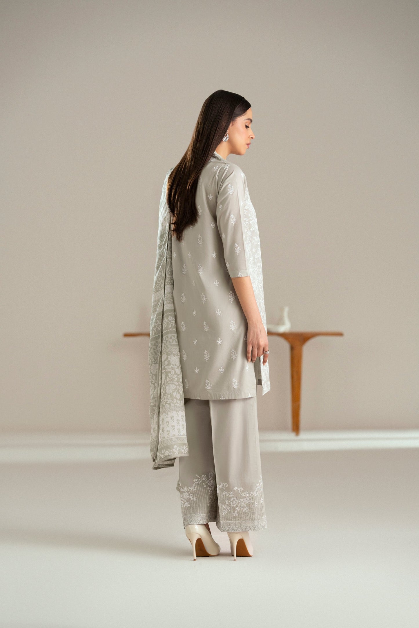 Cotton Lawn Dyed Embroidery