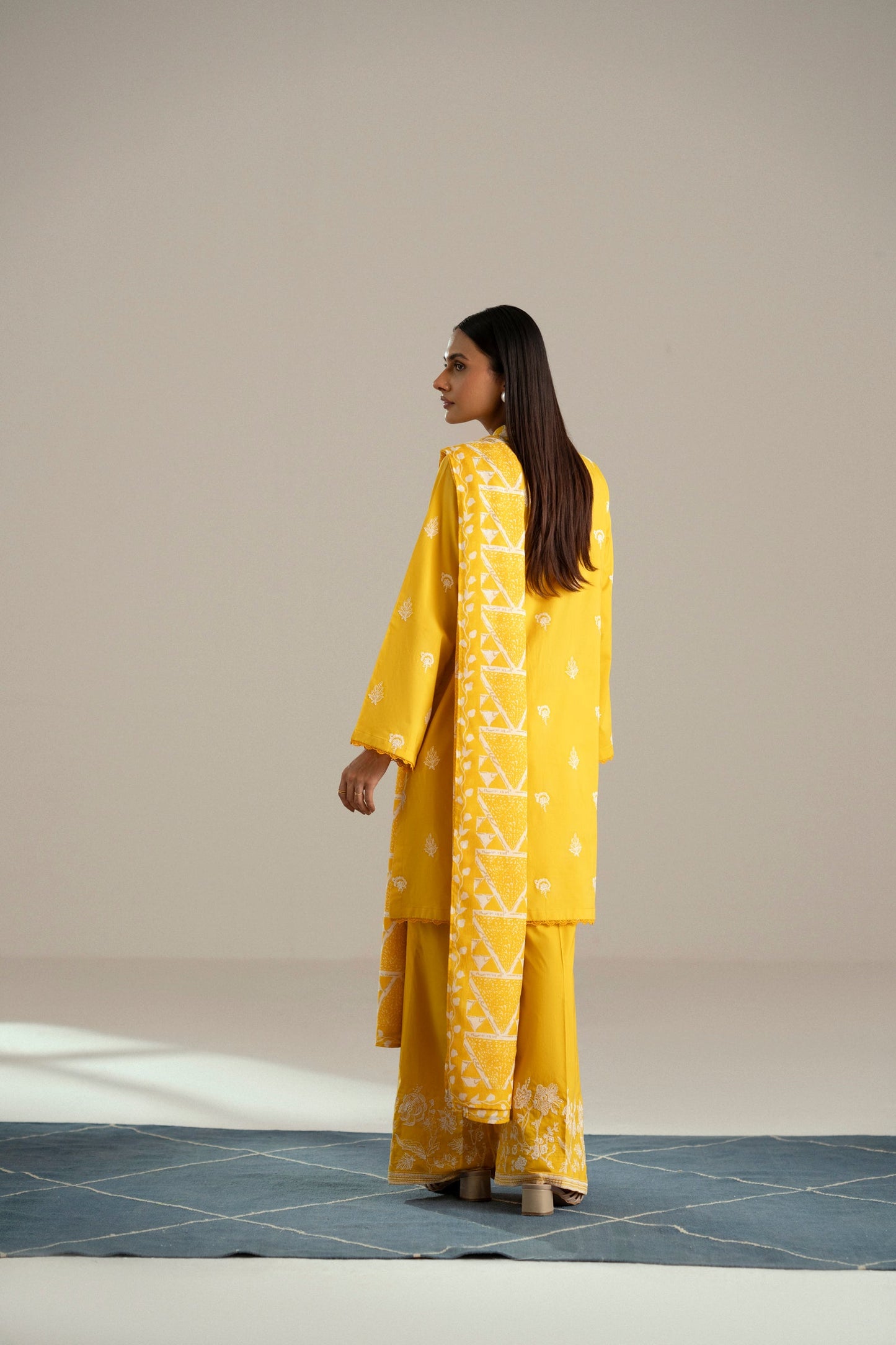 Cotton Lawn Dyed Embroidery