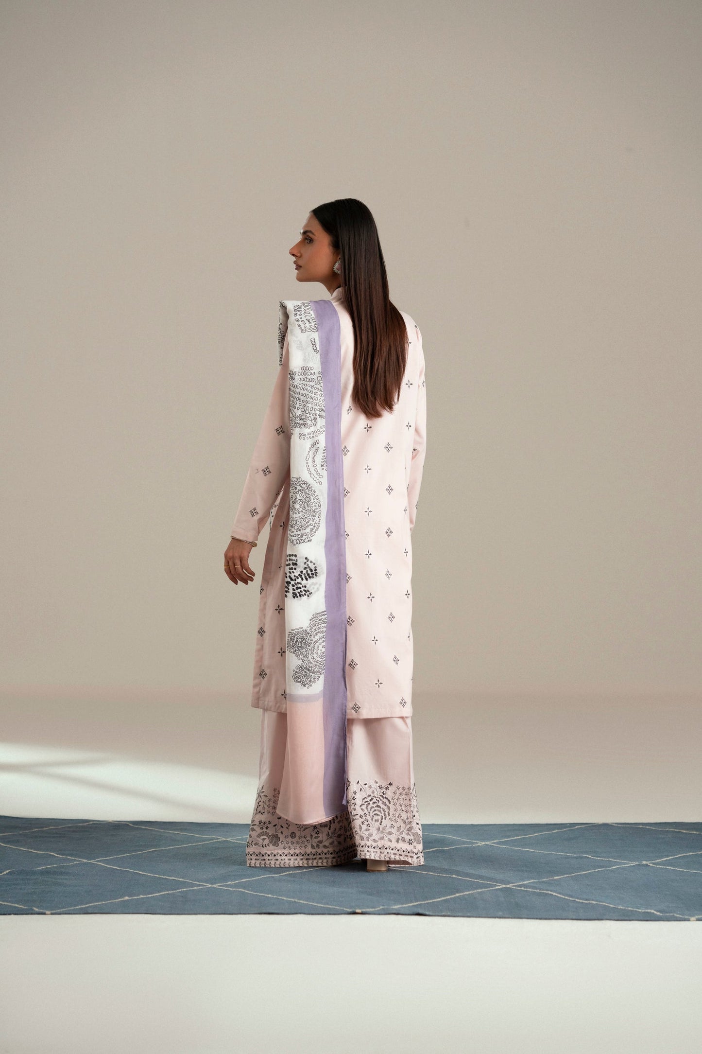 Cotton Lawn Dyed Embroidery
