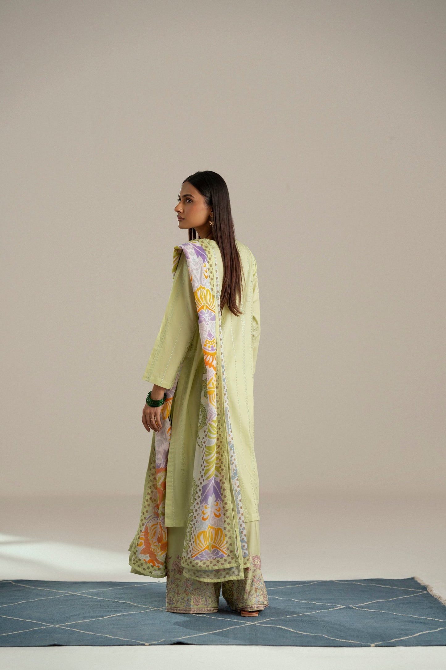 Cotton Lawn Dyed Embroidery