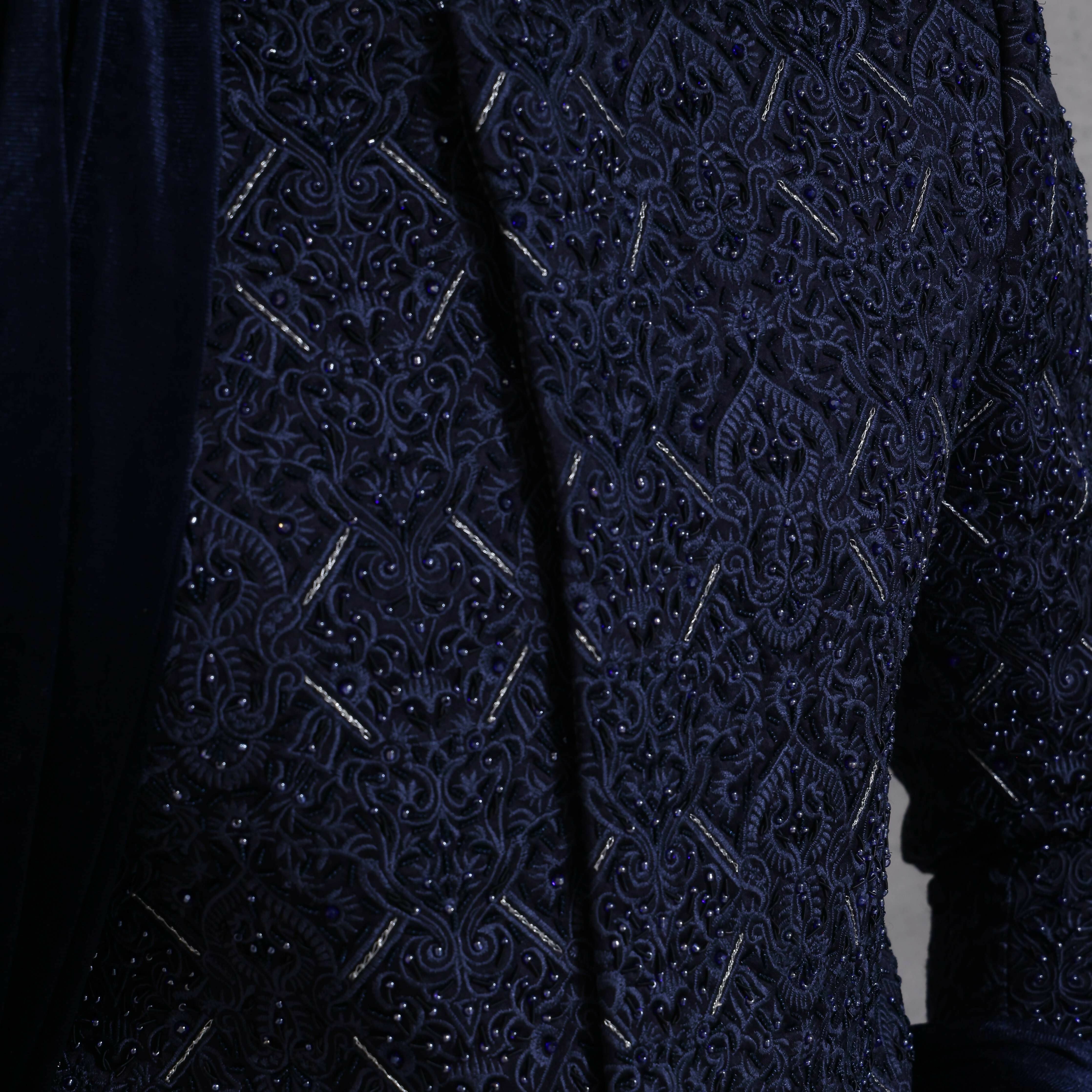 ER SH 118 Navy Blue Sherwani For Men
