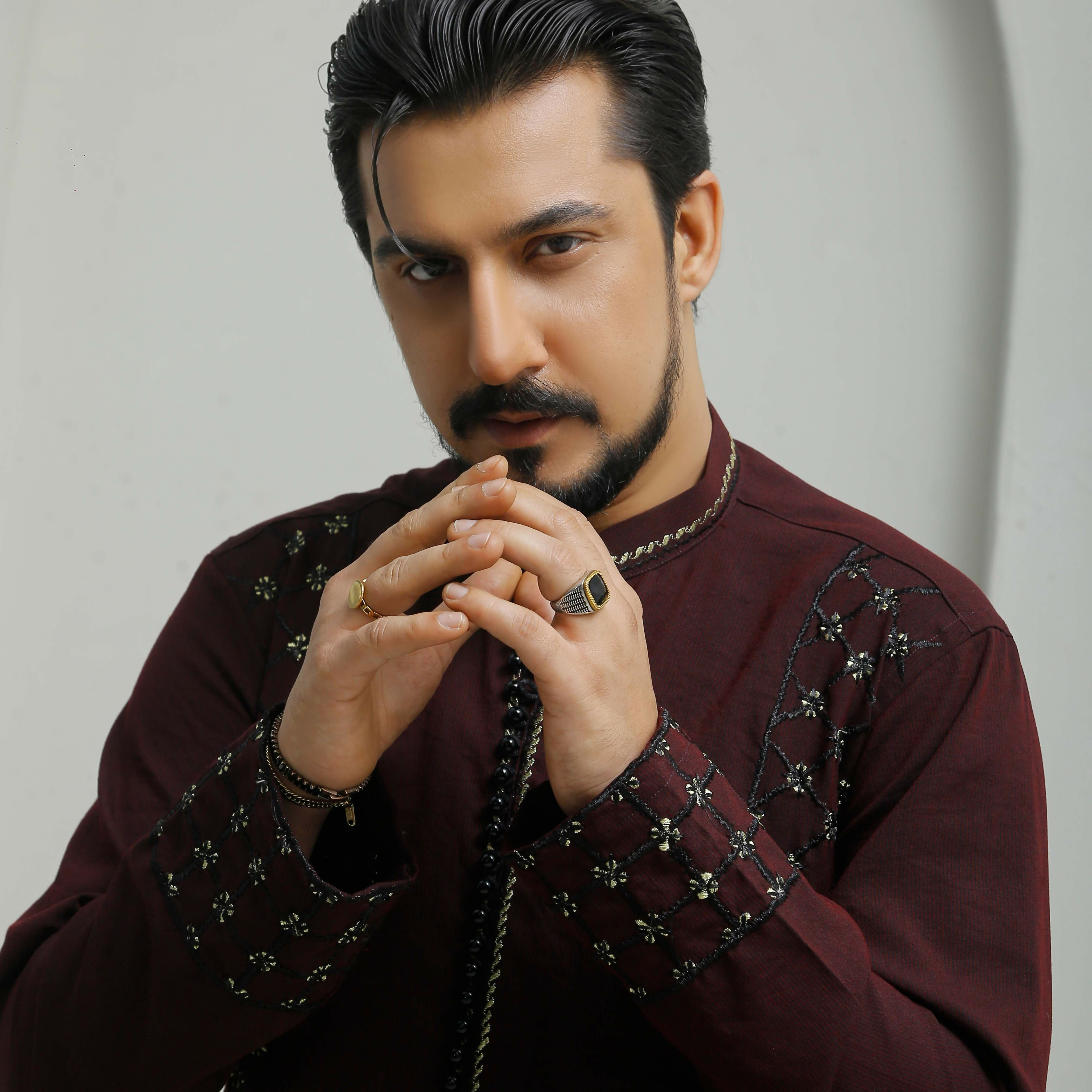 ER 501 Dark Maroon Kurta Bell Bottom Trouser