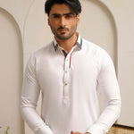 ER 810 Shining White Executive Shalwar Kameez