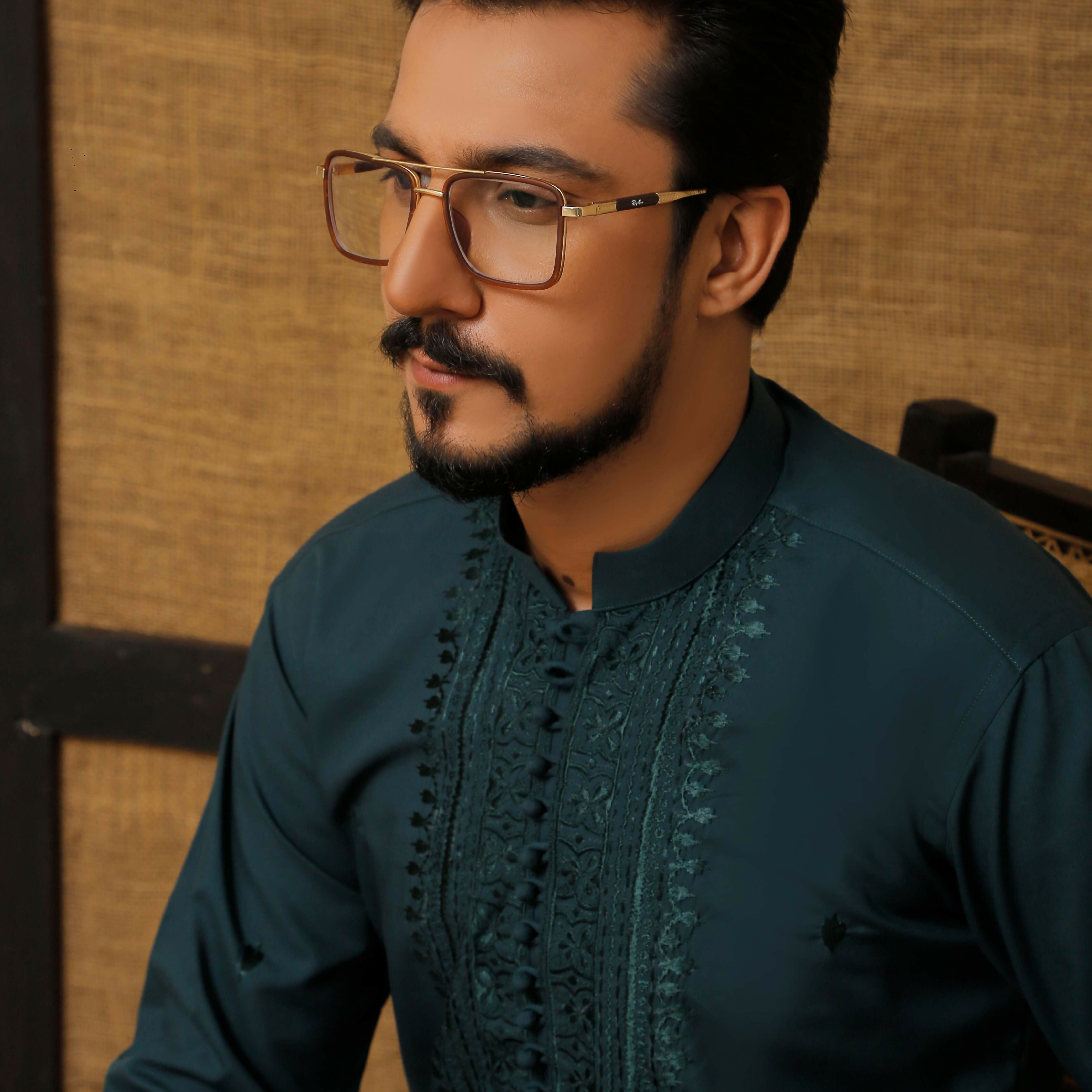 CK 500 Green Embroidered Executive Kurta Pajama