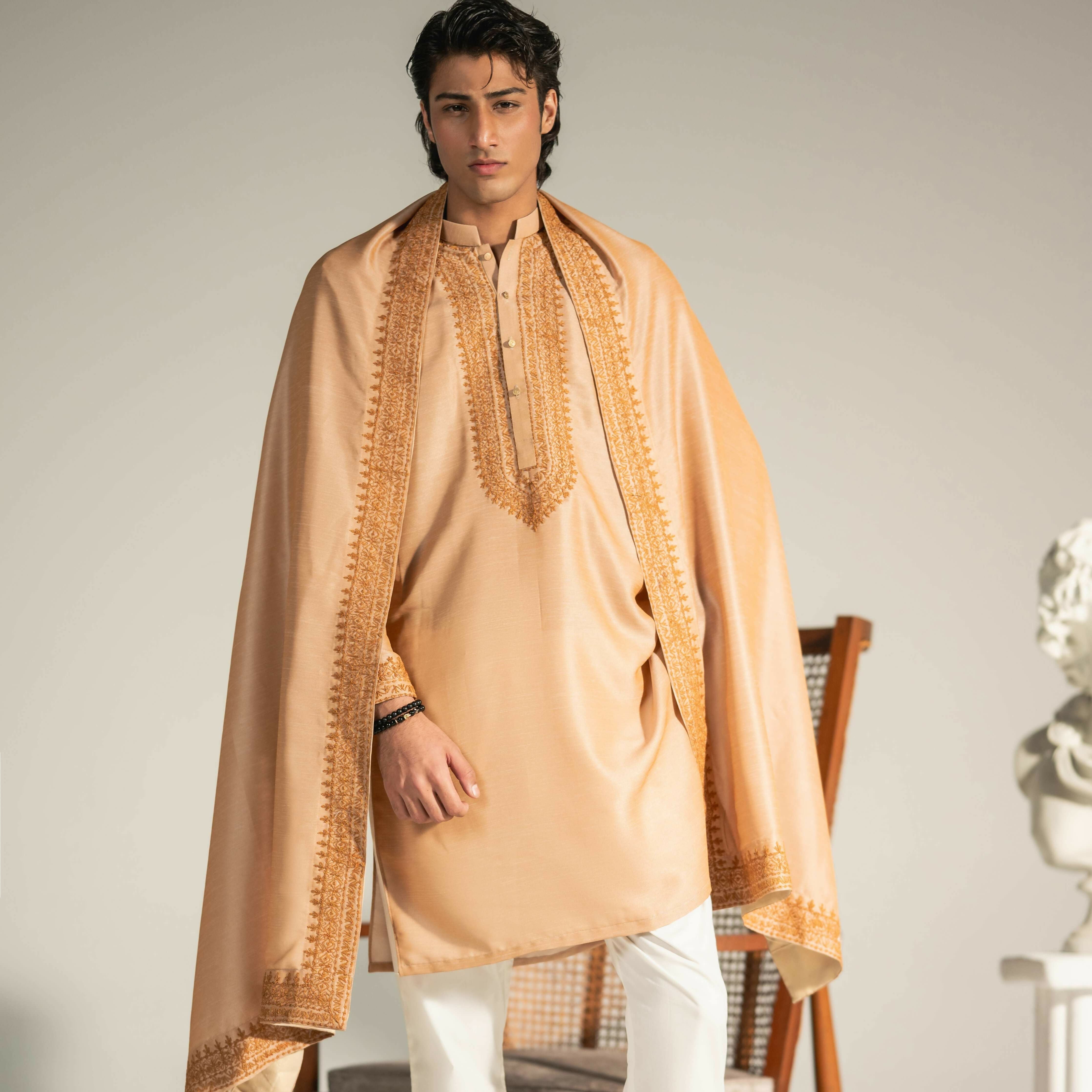 CK 748 Auburn Emb Kurta Pajama