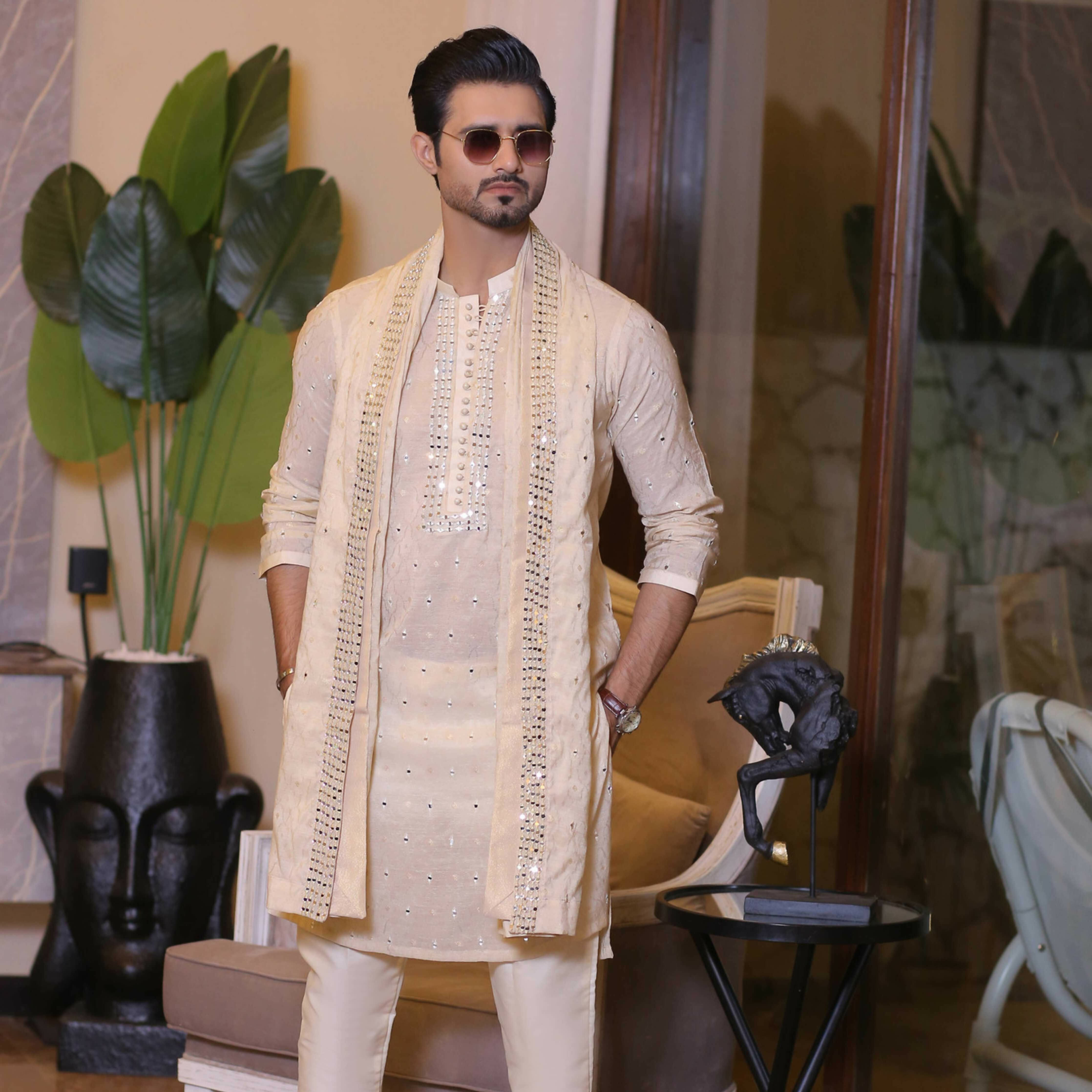 MR 62 Mirror Work Design Kurta Pajama