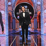 Black Velvet 3 Pieces Hand Work Suit