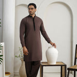 ER 809 Dark Brown Executive Shalwar Kameez