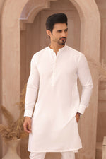 ER FS 9 Classic White Father Son Matching Kurta Pajama
