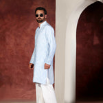 CK 767 Sky Blue Chikankari Kurta