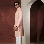 CK 770 Peach Chikankari Kurta